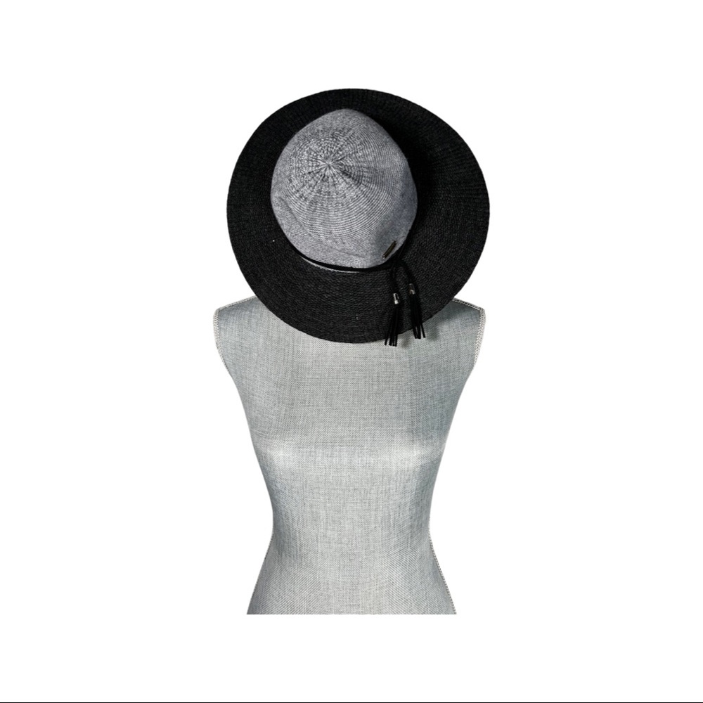 Gray & black hat